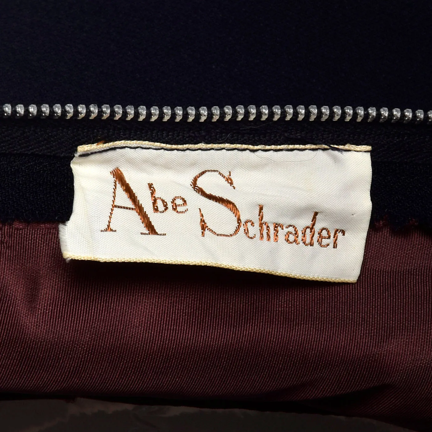 1950s Navy Blue Dress with Bow Detail