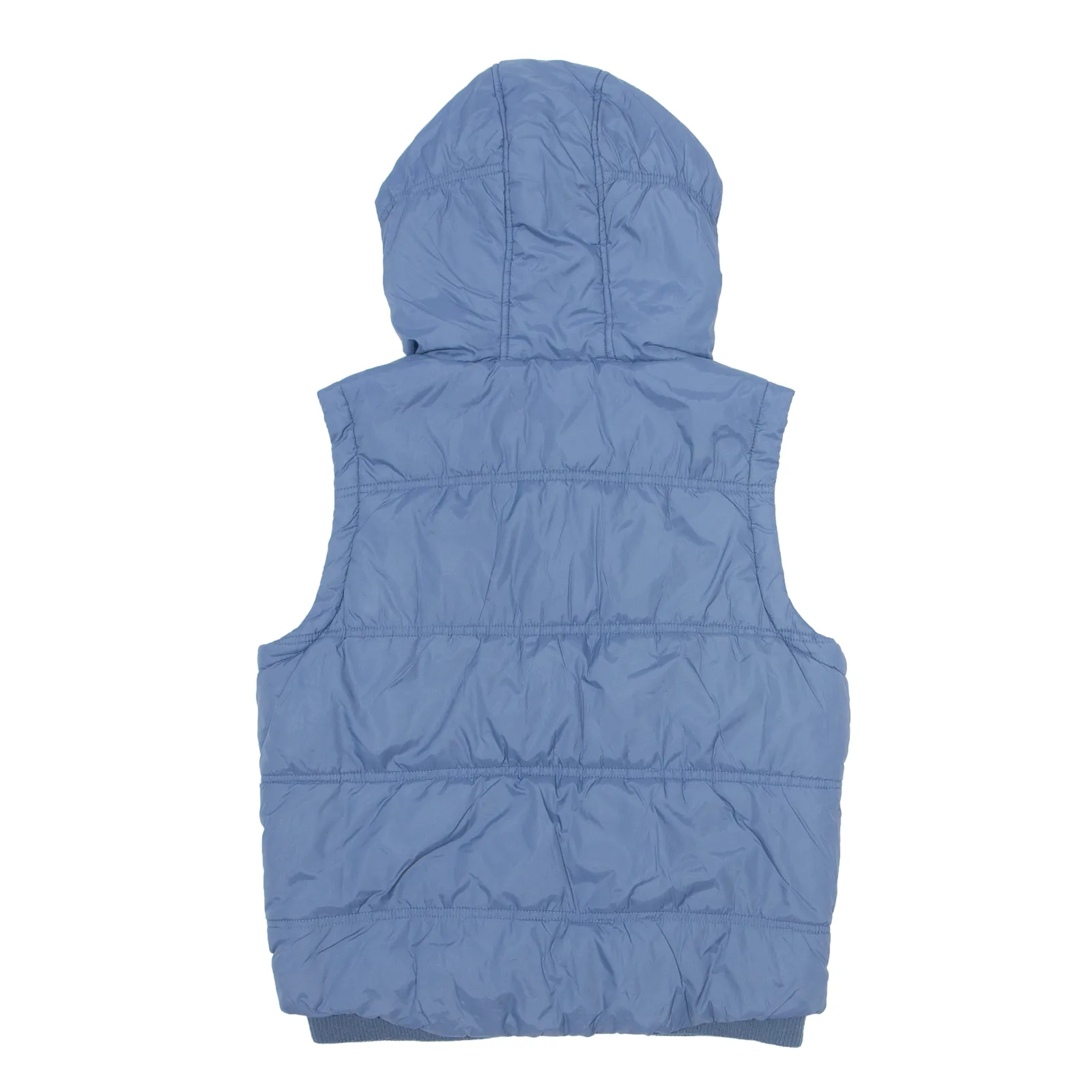 ATTRATTIVO Insulated Sherpa Lined Puffer Gilet Blue Nylon Womens UK 10