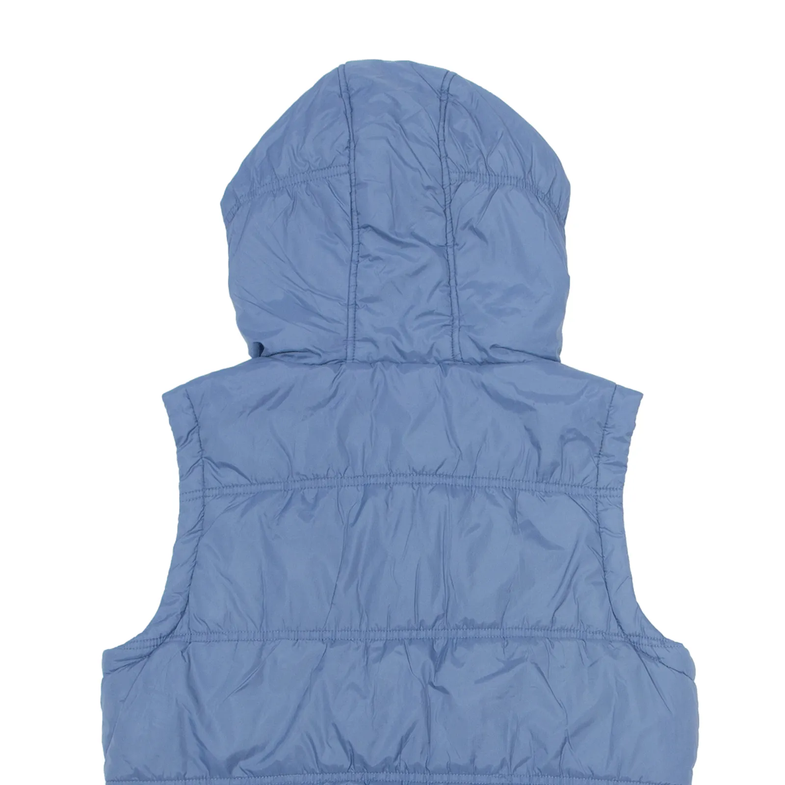ATTRATTIVO Insulated Sherpa Lined Puffer Gilet Blue Nylon Womens UK 10