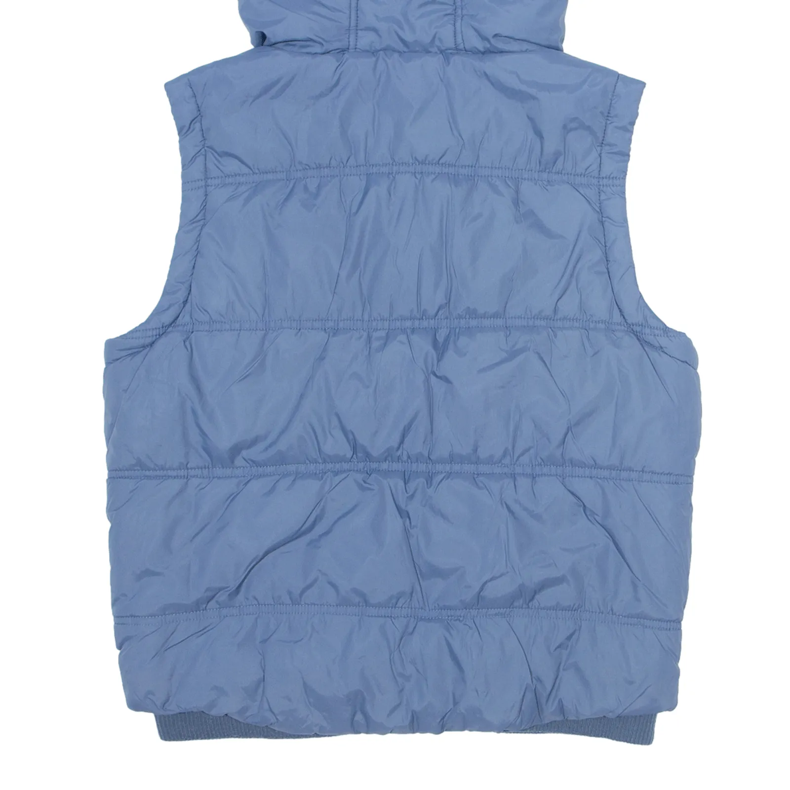 ATTRATTIVO Insulated Sherpa Lined Puffer Gilet Blue Nylon Womens UK 10