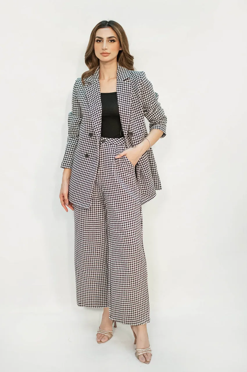Autumn Winter '24 - Charlotte Chequered Tweed  Double Breasted Suit
