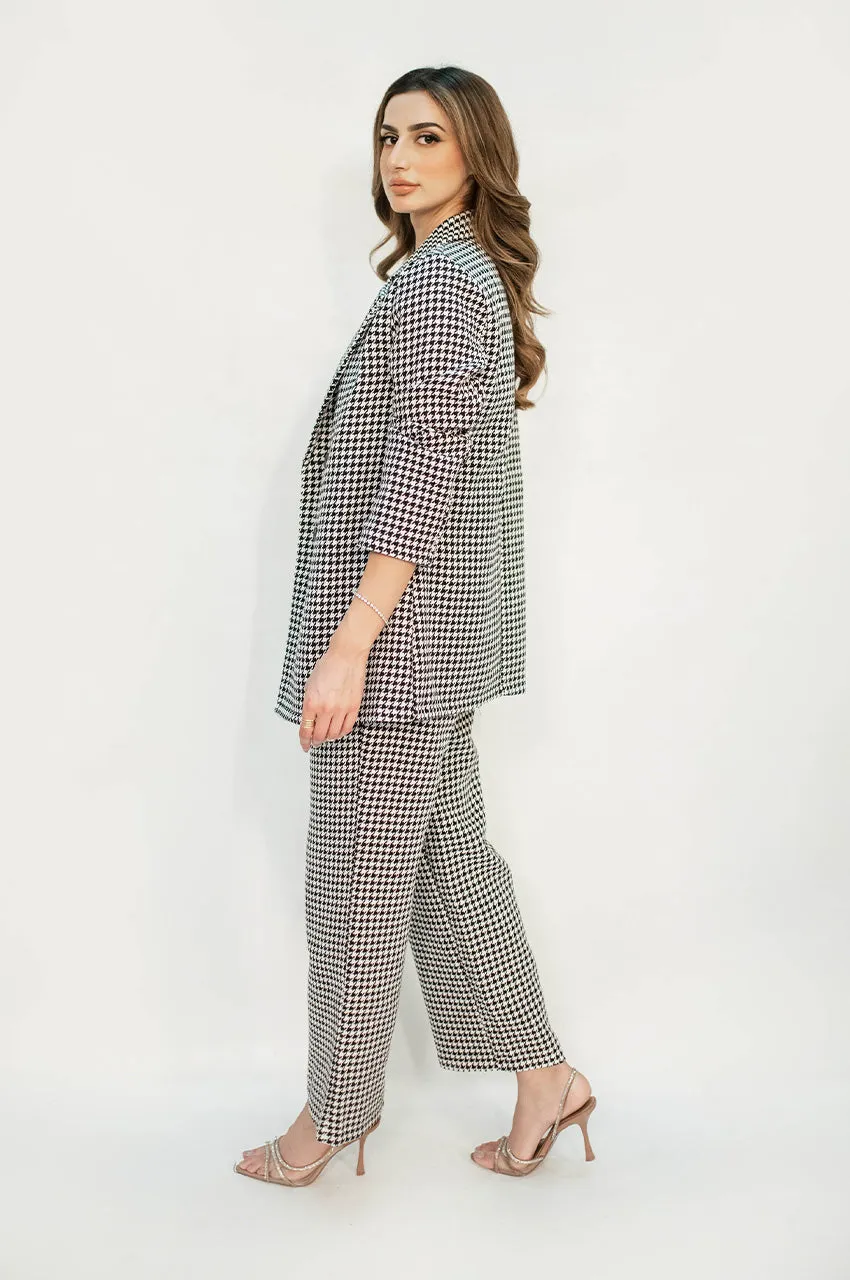 Autumn Winter '24 - Charlotte Chequered Tweed  Double Breasted Suit