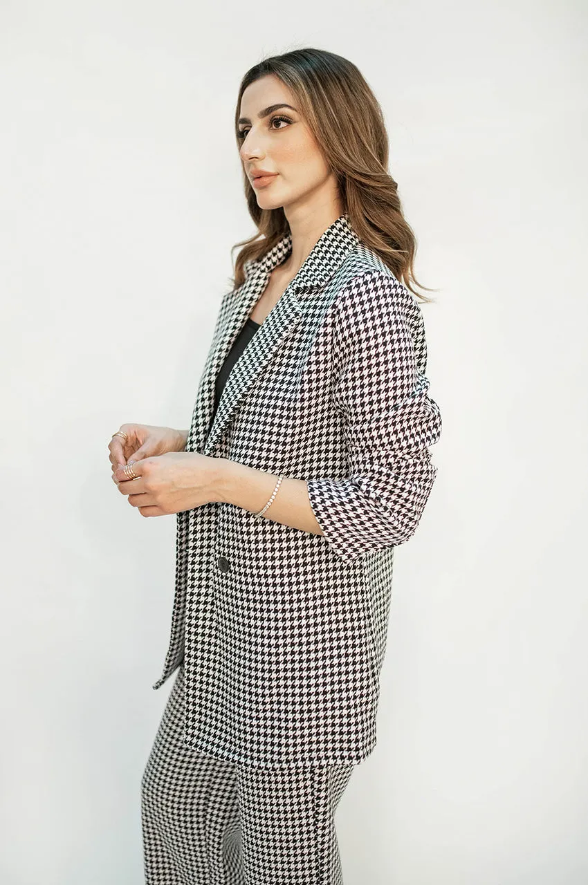 Autumn Winter '24 - Charlotte Chequered Tweed  Double Breasted Suit