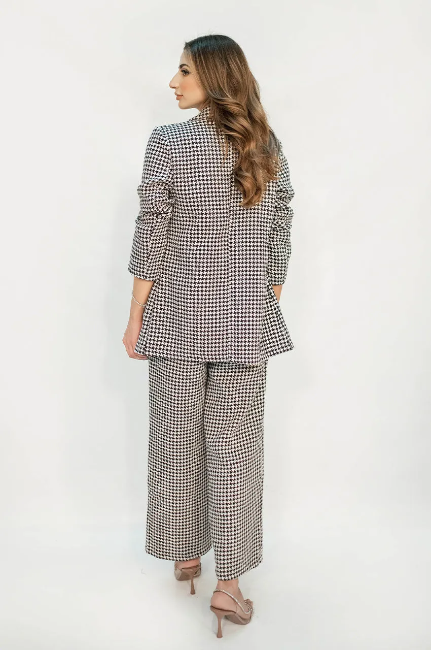 Autumn Winter '24 - Charlotte Chequered Tweed  Double Breasted Suit