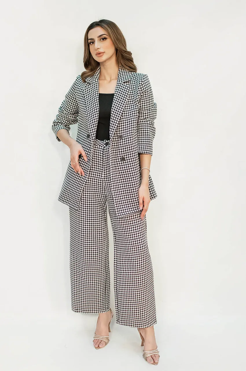 Autumn Winter '24 - Charlotte Chequered Tweed  Double Breasted Suit