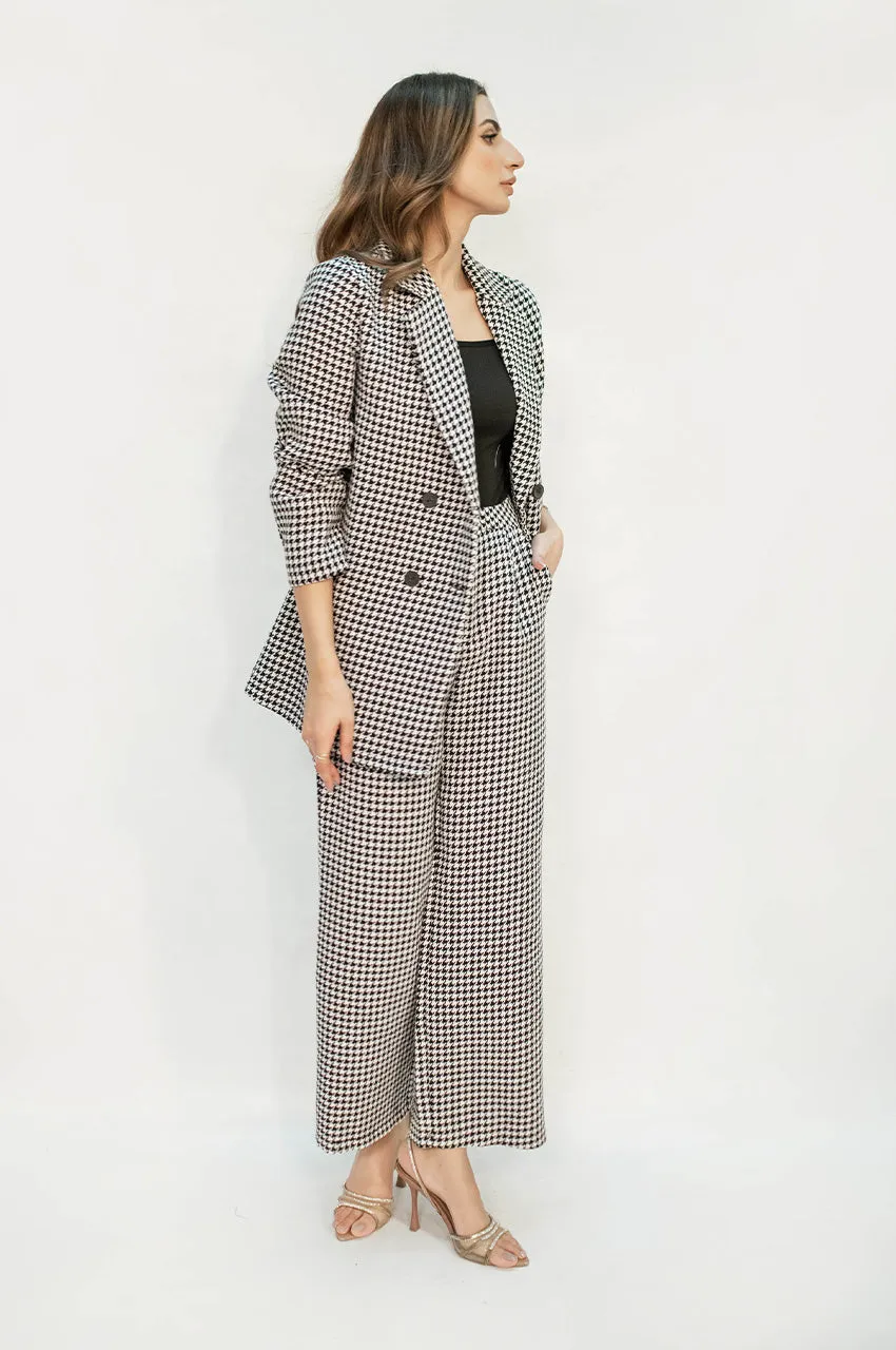 Autumn Winter '24 - Charlotte Chequered Tweed  Double Breasted Suit