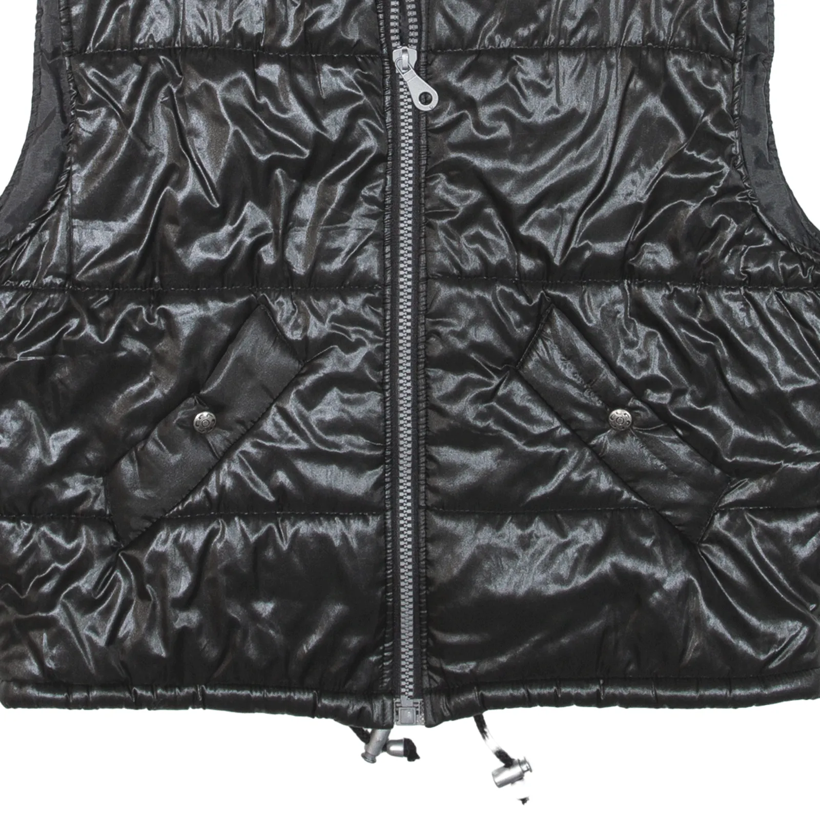 BANDANA Insulated Puffer Gilet Black Nylon Womens L