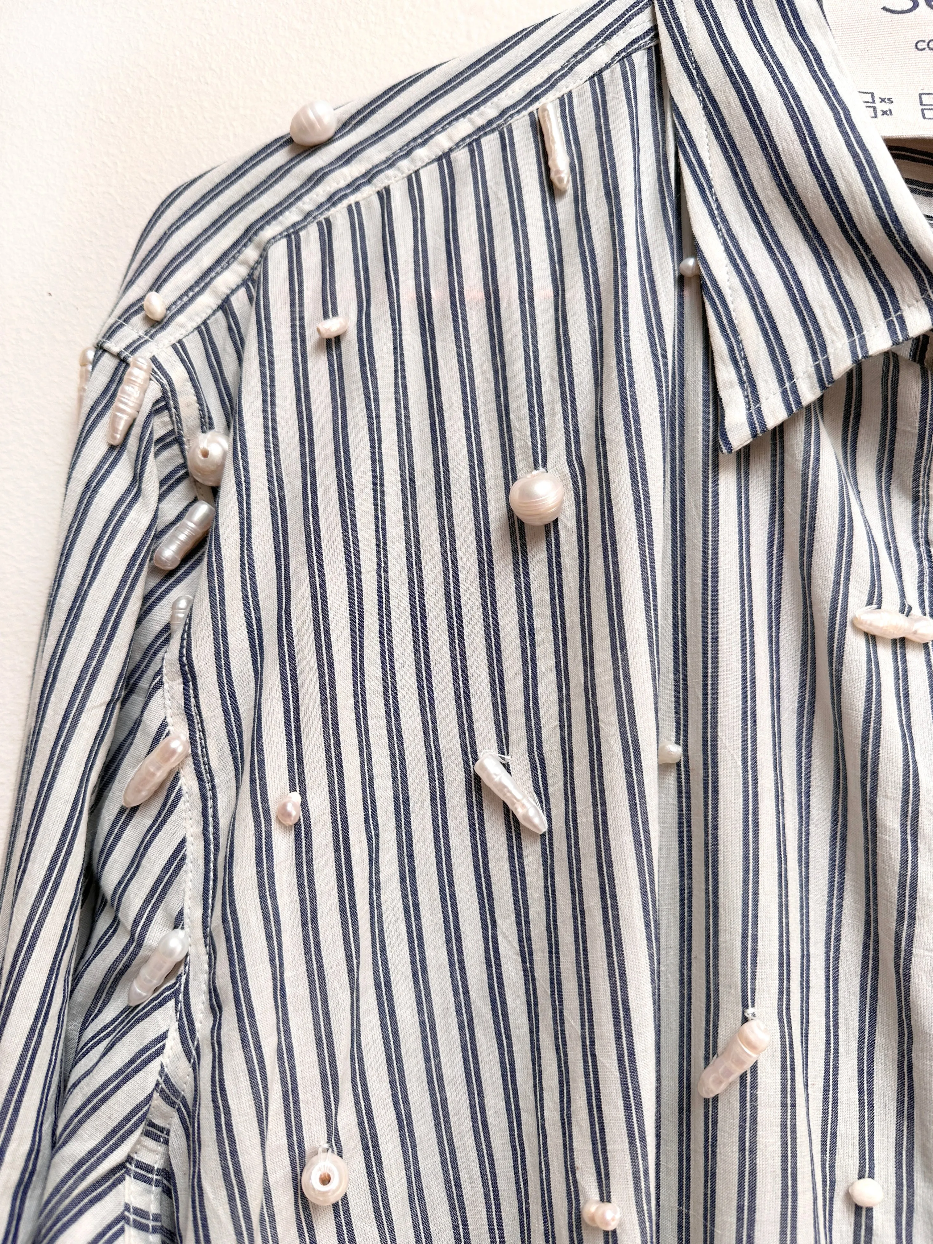Beaded Page Shirt, Pearly Moon