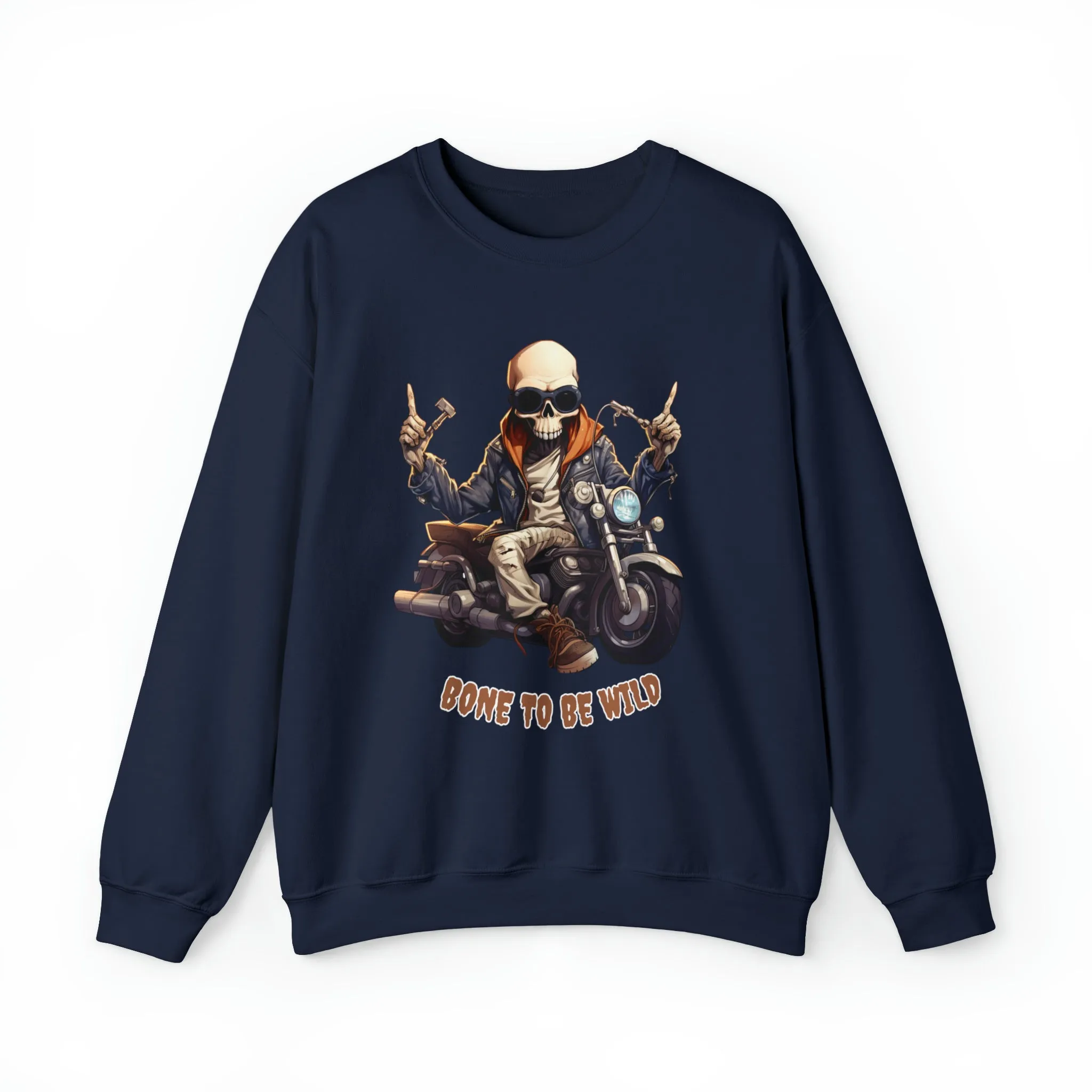 Bone to be Wild, Halloween sweatshirt, Retro Sweatshirt, Cute Sweatshirt, Halloween Sweatshirt, Womens' Halloween, Spooky Sweatshirt