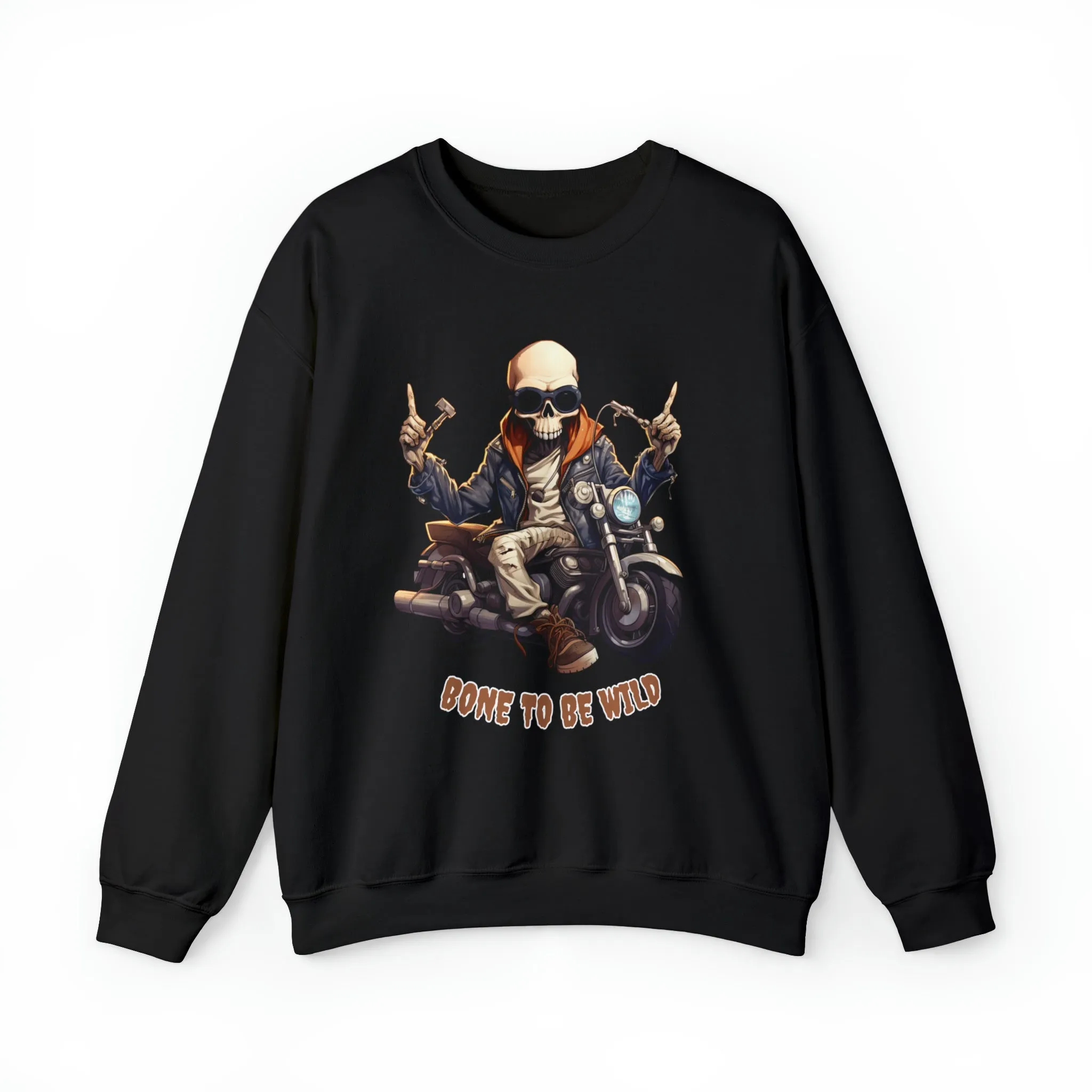 Bone to be Wild, Halloween sweatshirt, Retro Sweatshirt, Cute Sweatshirt, Halloween Sweatshirt, Womens' Halloween, Spooky Sweatshirt