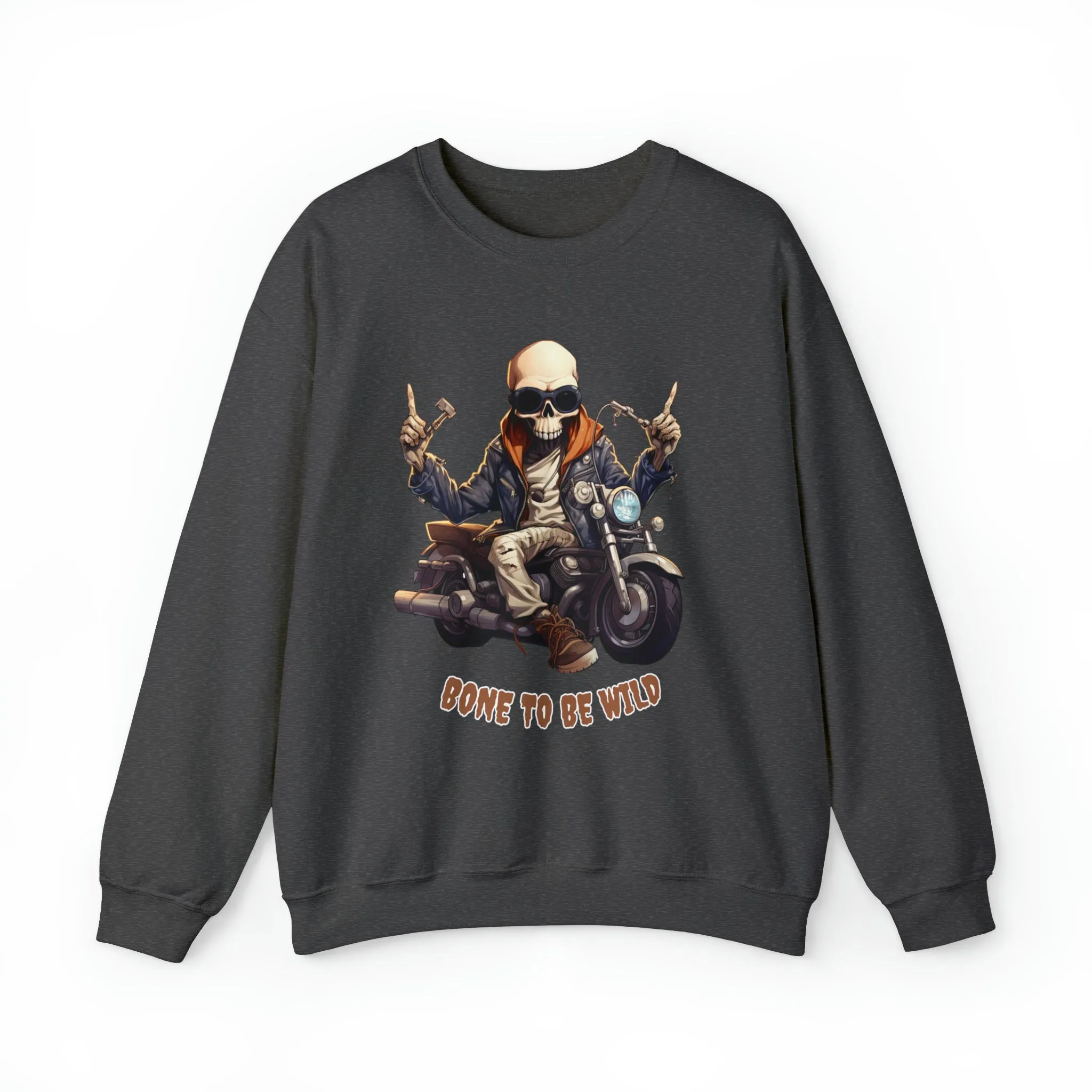 Bone to be Wild, Halloween sweatshirt, Retro Sweatshirt, Cute Sweatshirt, Halloween Sweatshirt, Womens' Halloween, Spooky Sweatshirt