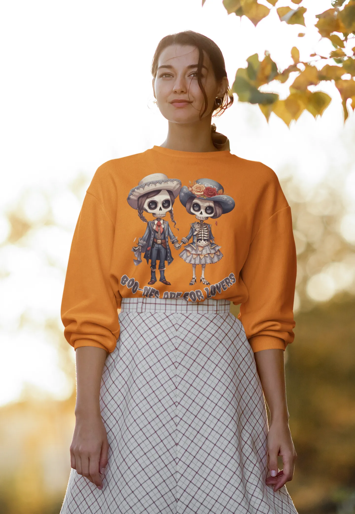 Boo-nes Are for Lovers, Retro Sweatshirt, Cute Sweatshirt, Halloween Sweatshirt, Womens' Halloween, Spooky Sweatshirt, Halloween Party