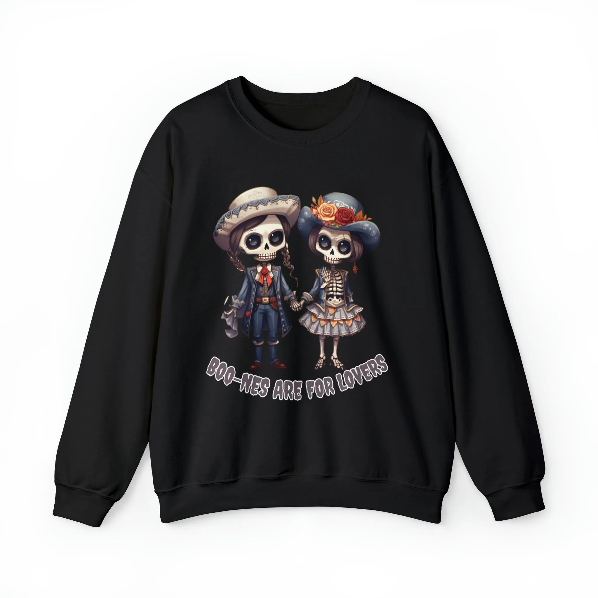 Boo-nes Are for Lovers, Retro Sweatshirt, Cute Sweatshirt, Halloween Sweatshirt, Womens' Halloween, Spooky Sweatshirt, Halloween Party