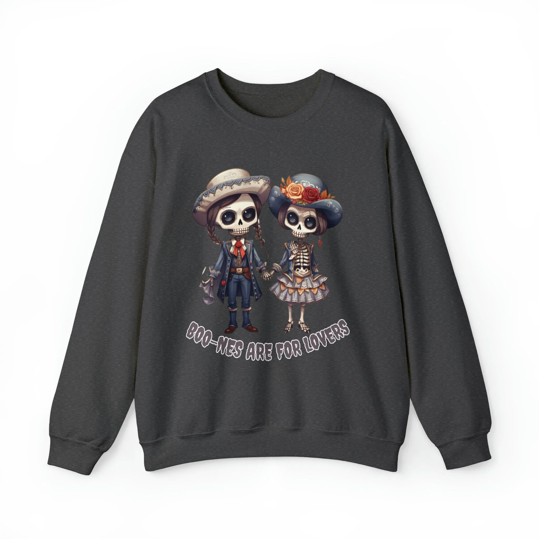 Boo-nes Are for Lovers, Retro Sweatshirt, Cute Sweatshirt, Halloween Sweatshirt, Womens' Halloween, Spooky Sweatshirt, Halloween Party