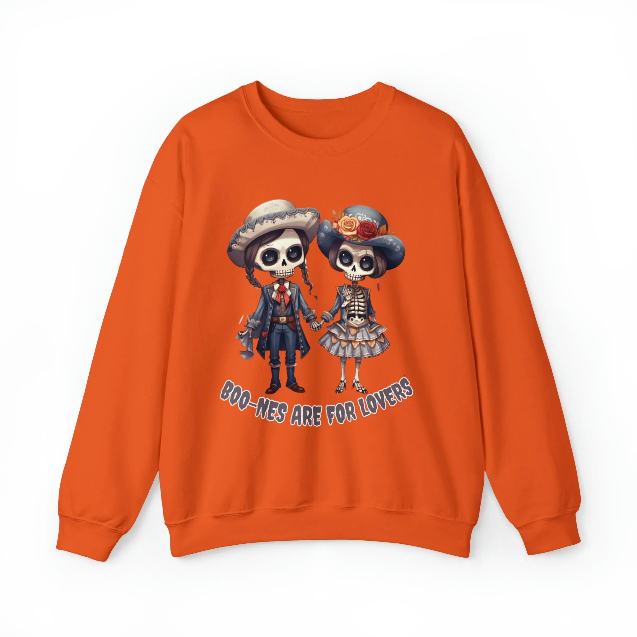 Boo-nes Are for Lovers, Retro Sweatshirt, Cute Sweatshirt, Halloween Sweatshirt, Womens' Halloween, Spooky Sweatshirt, Halloween Party