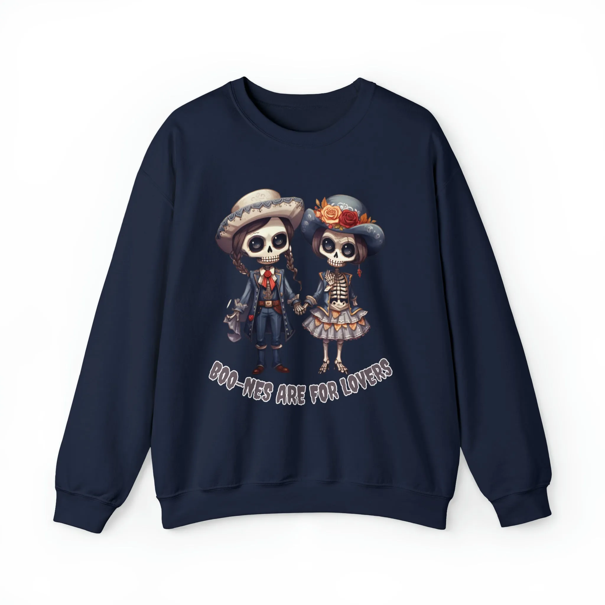 Boo-nes Are for Lovers, Retro Sweatshirt, Cute Sweatshirt, Halloween Sweatshirt, Womens' Halloween, Spooky Sweatshirt, Halloween Party
