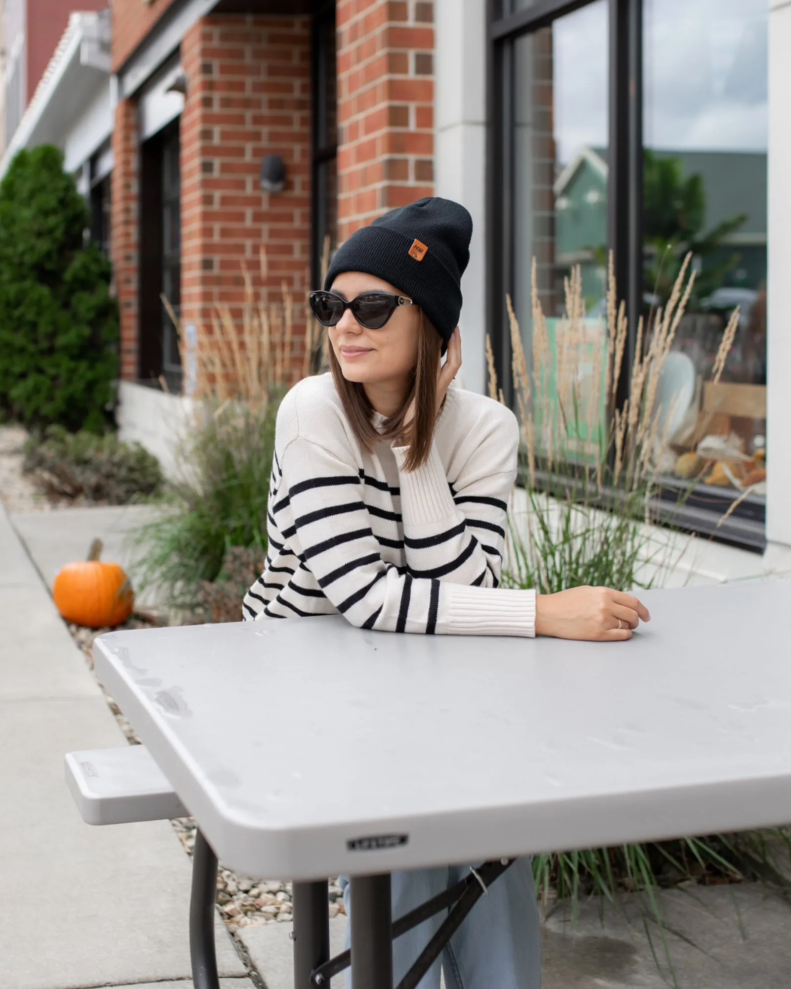 CTD101 HAAKWEAR Knit Cuffed Beanie / Hat - Charcoal Black, Made in USA