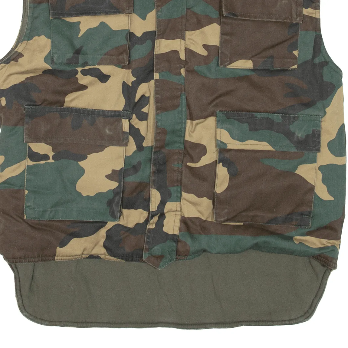FOSTEX GARMENTS Insulated Boys Gilet Green Camouflage XL