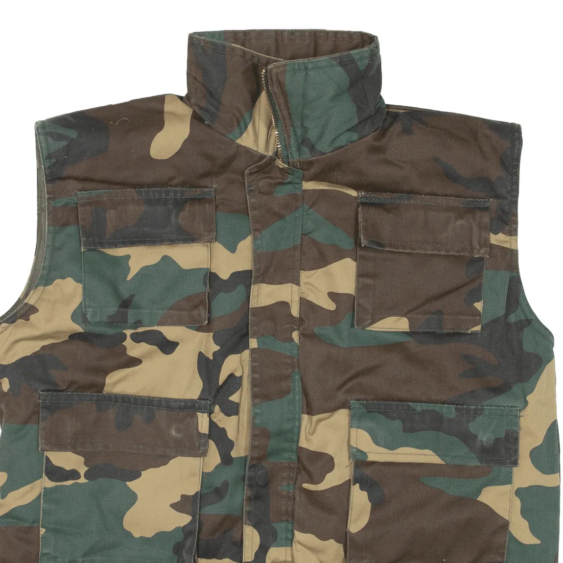 FOSTEX GARMENTS Insulated Boys Gilet Green Camouflage XL