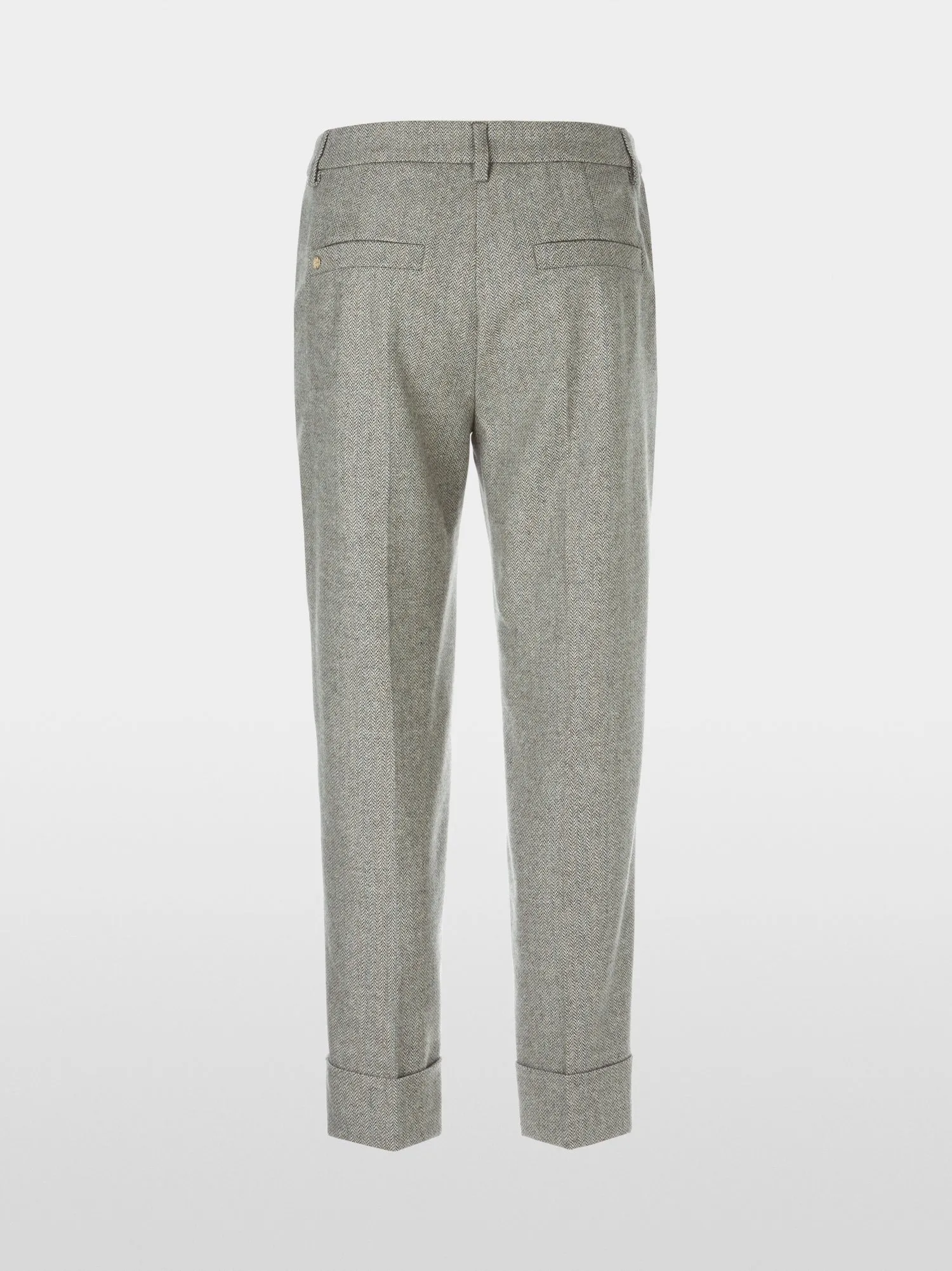 Frozen Sage Fordon Herringbone Turn-Up Pants