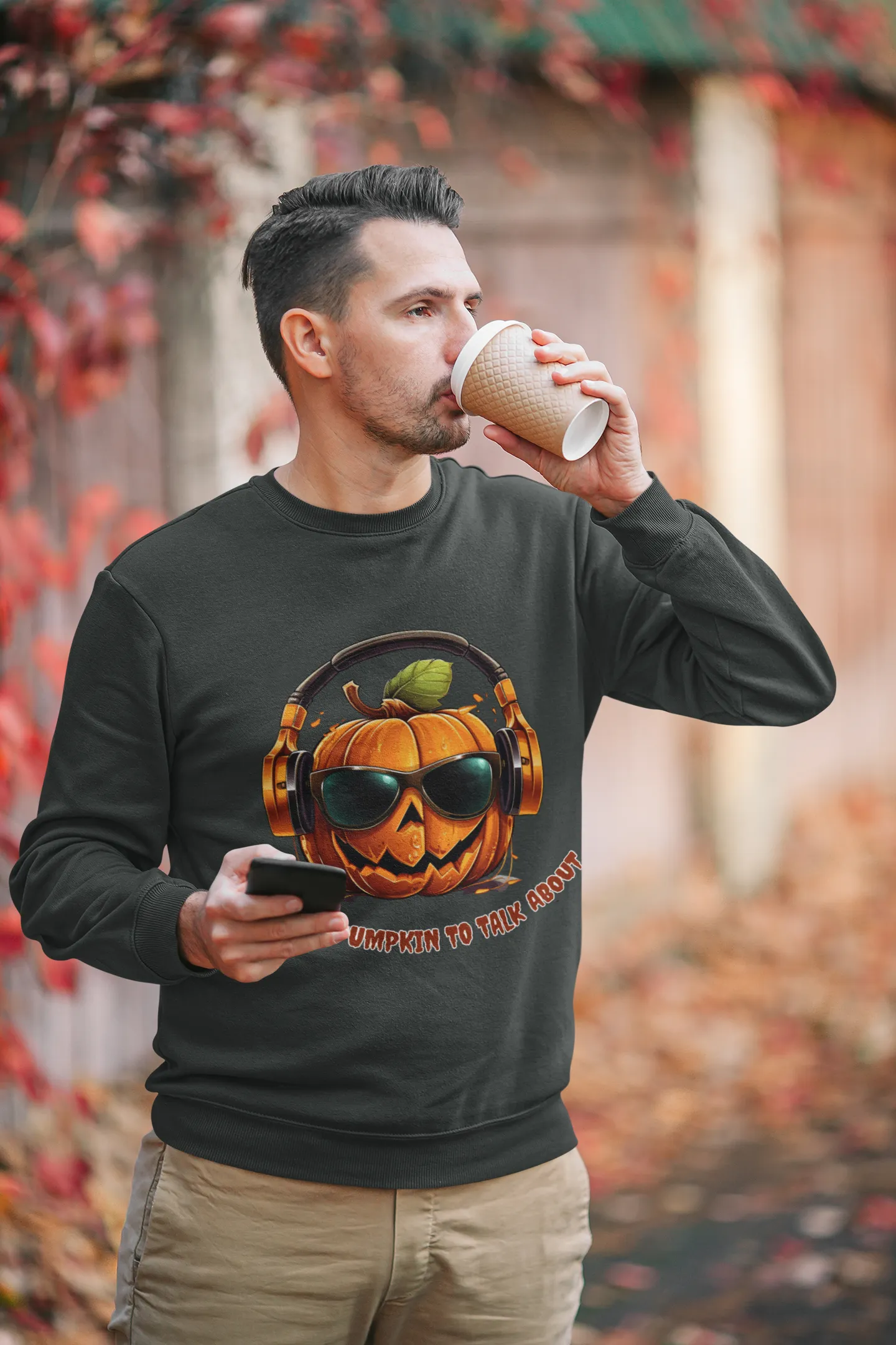 Give 'Em Pumpkin to Talk About, Retro Sweatshirt, Cute Sweatshirt, Halloween Sweatshirt, Womens Halloween, Spooky Sweatshirt,Halloween Party