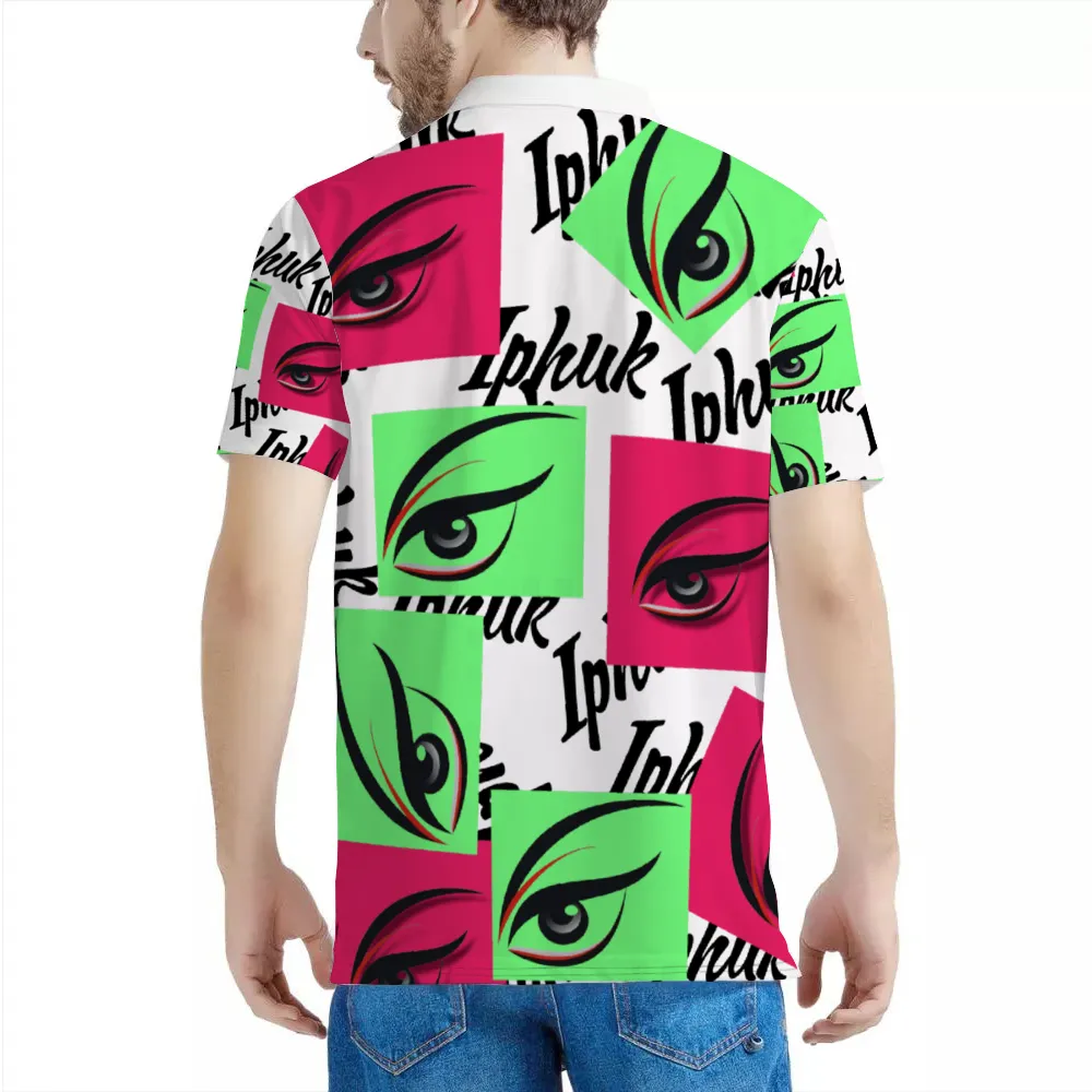 Iphuk POLO  Shirt Black & White Neck Option