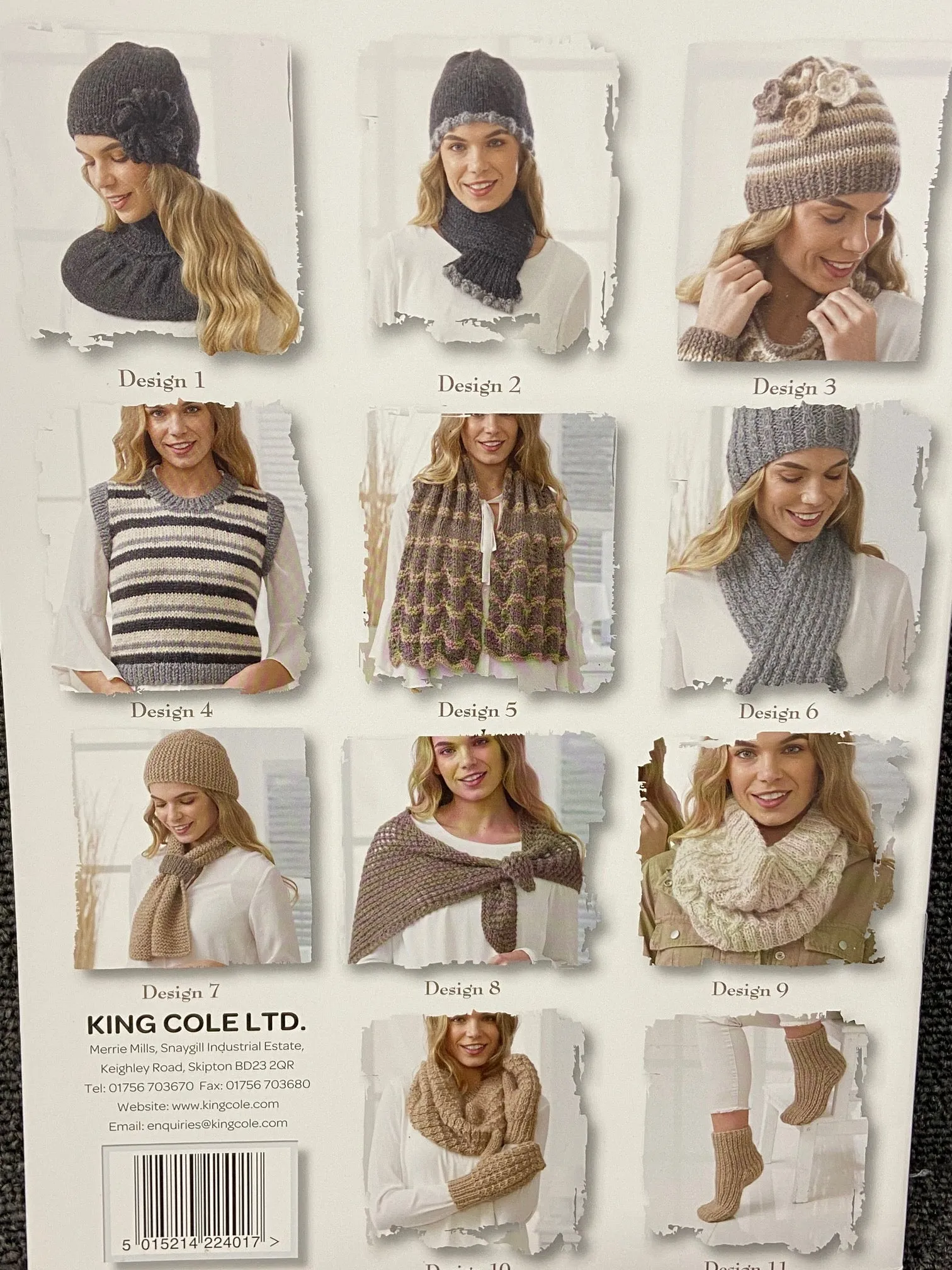 King Cole Supersoft Alpaca Chunky Knitting Pattern Book 1 Ladies Accessories by Jenny Watson