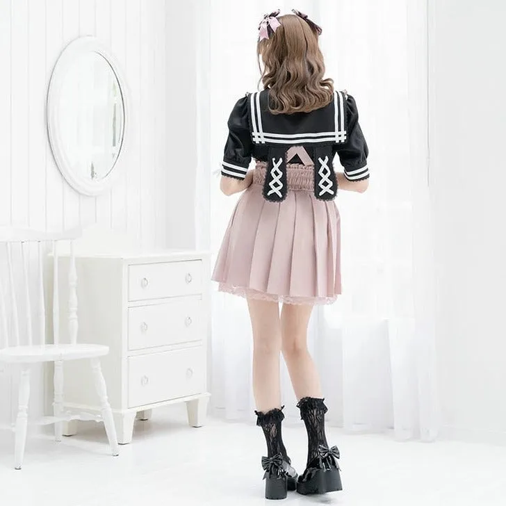 Pastoral Fantasy Finale     Overalls Dress Kawaii Academia Y2K Cottagecore Coquette Fairycore Dollette Princesscore