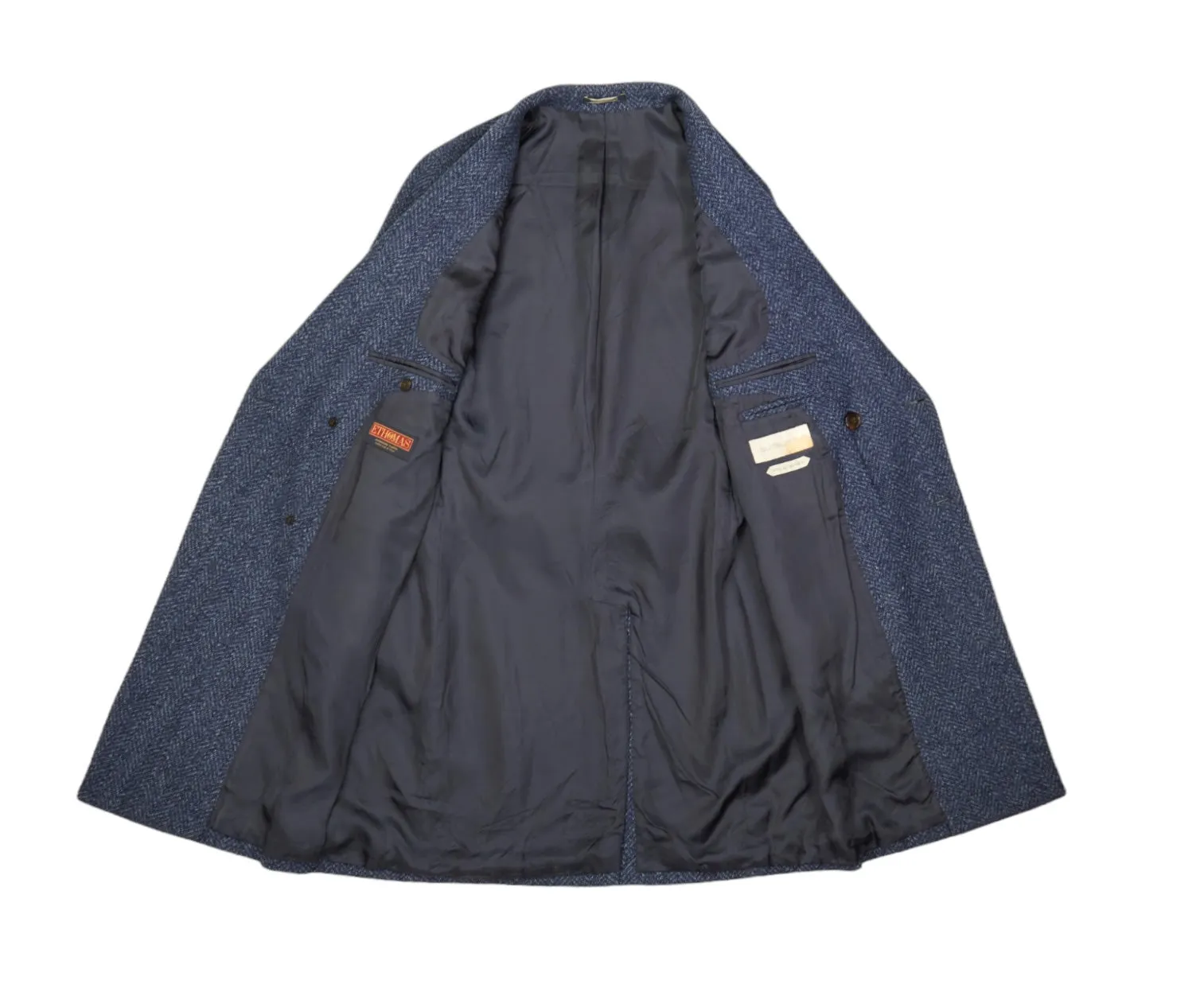 Suitsupply - Inc Blue Wool/Silk/Mohair/Cashmere DB. Coat 50