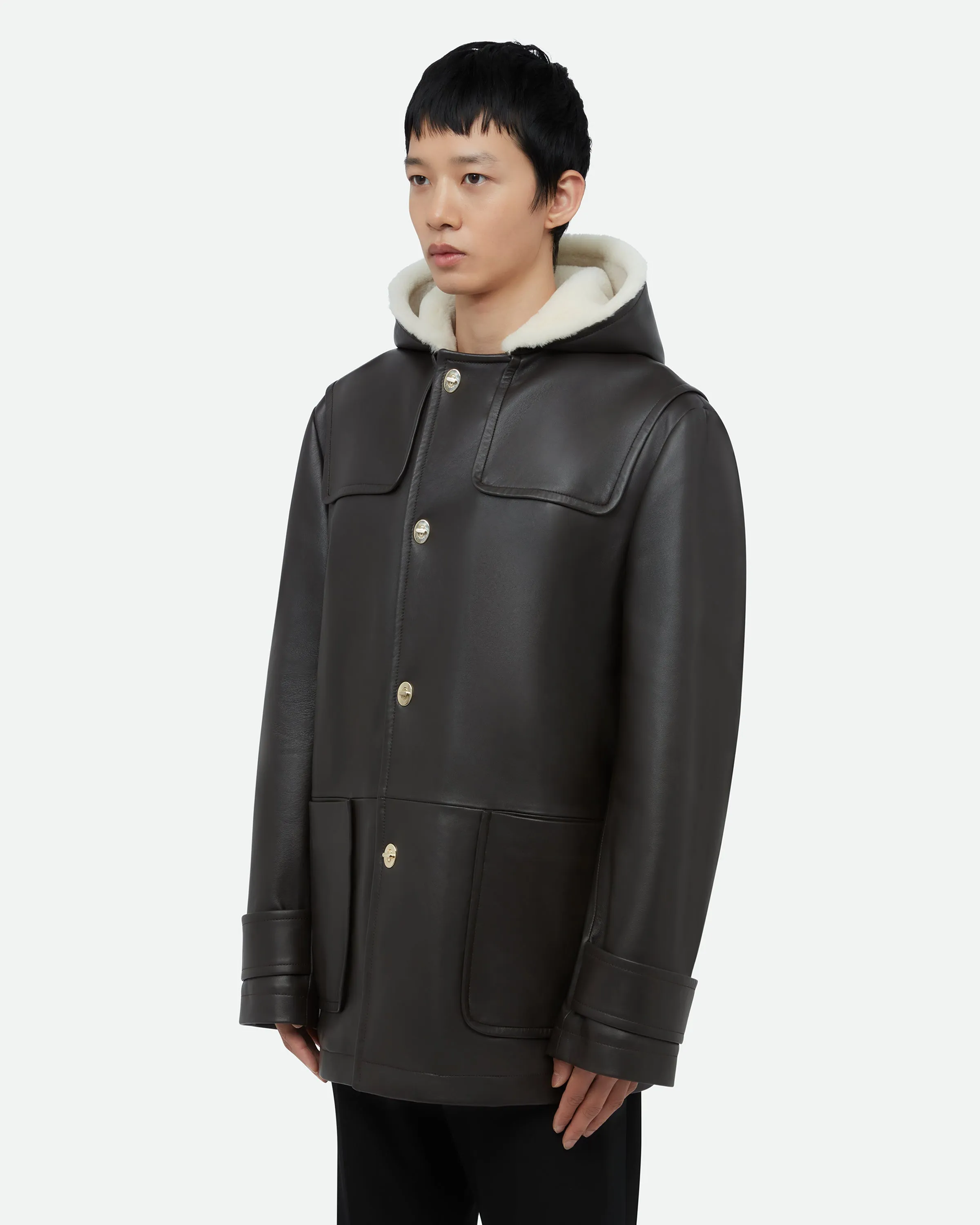 Thought Parka Leather Coat
