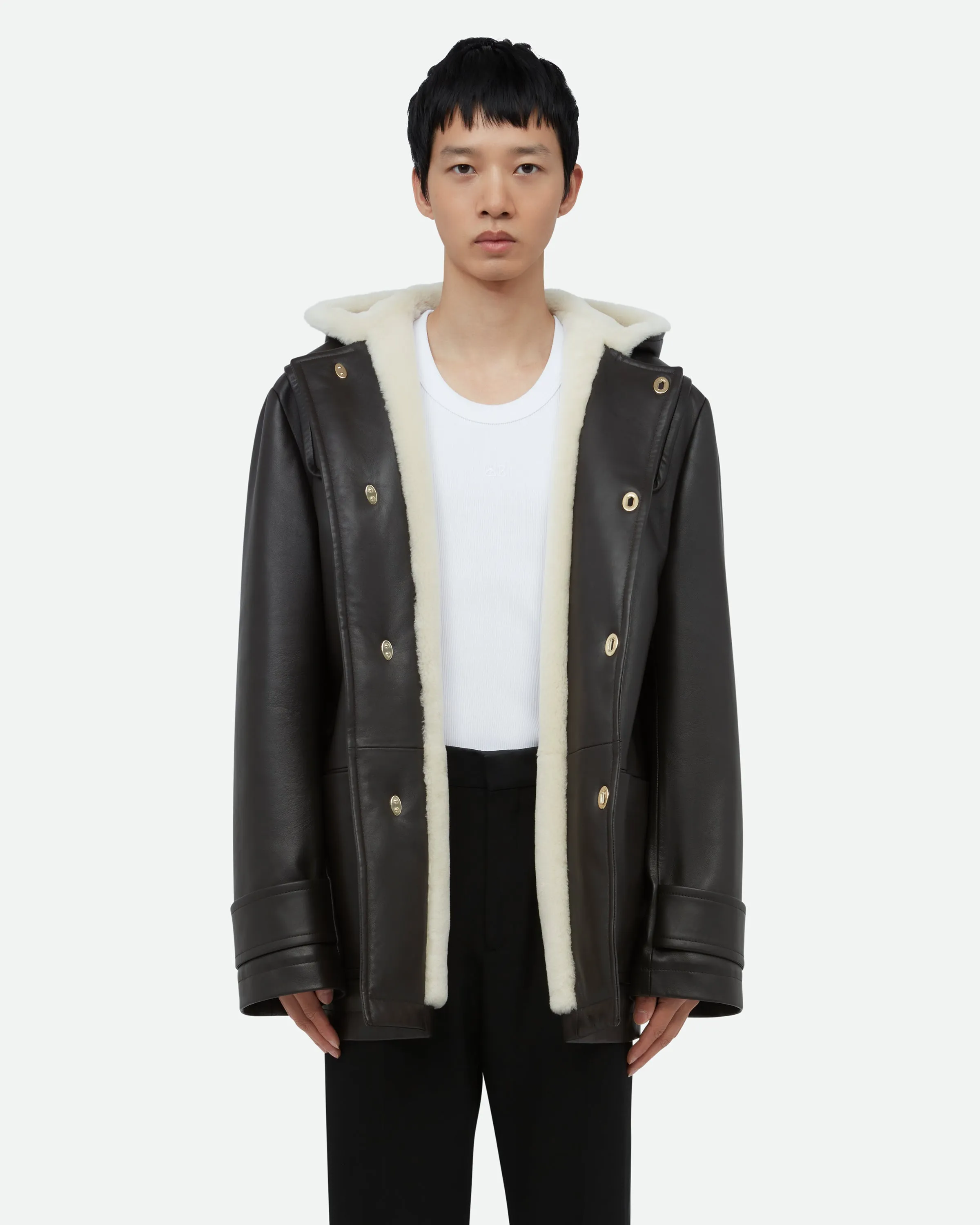 Thought Parka Leather Coat