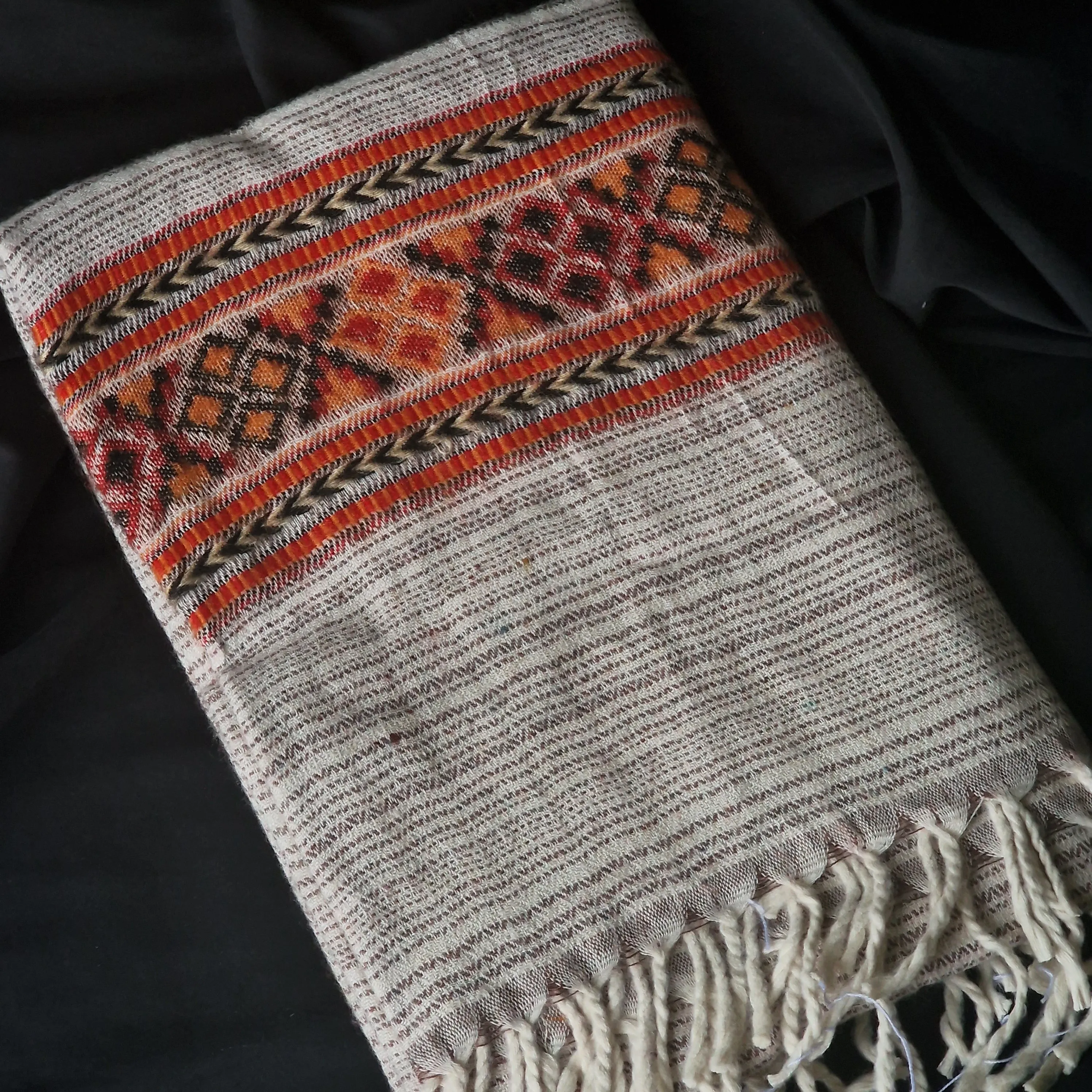 Tibet Shawl Himalayan Blanket Scarf - Aurora
