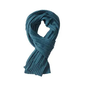 Yarmouth Cable Scarf - Blue Spruce (Final Sale)*